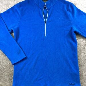 Cabela's Blue Zip Up Sweater